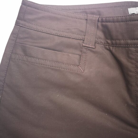 Anne Taylor Ladies Size 12 Dark Brown Straight Legs Casual Pants - Picture 5 of 12